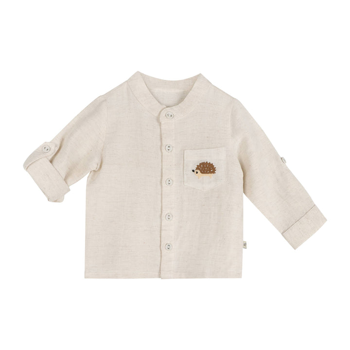 felix hedgehog embroidered shirt