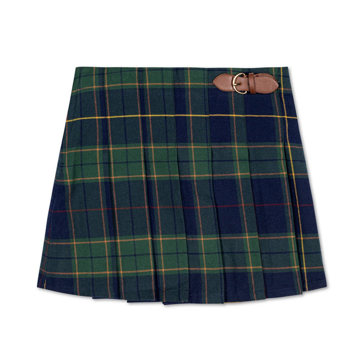 organic pleated buckle skirt