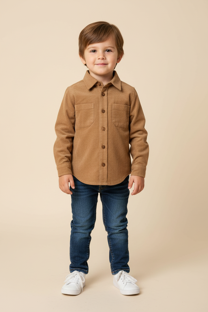 mikey corduroy button down shirt