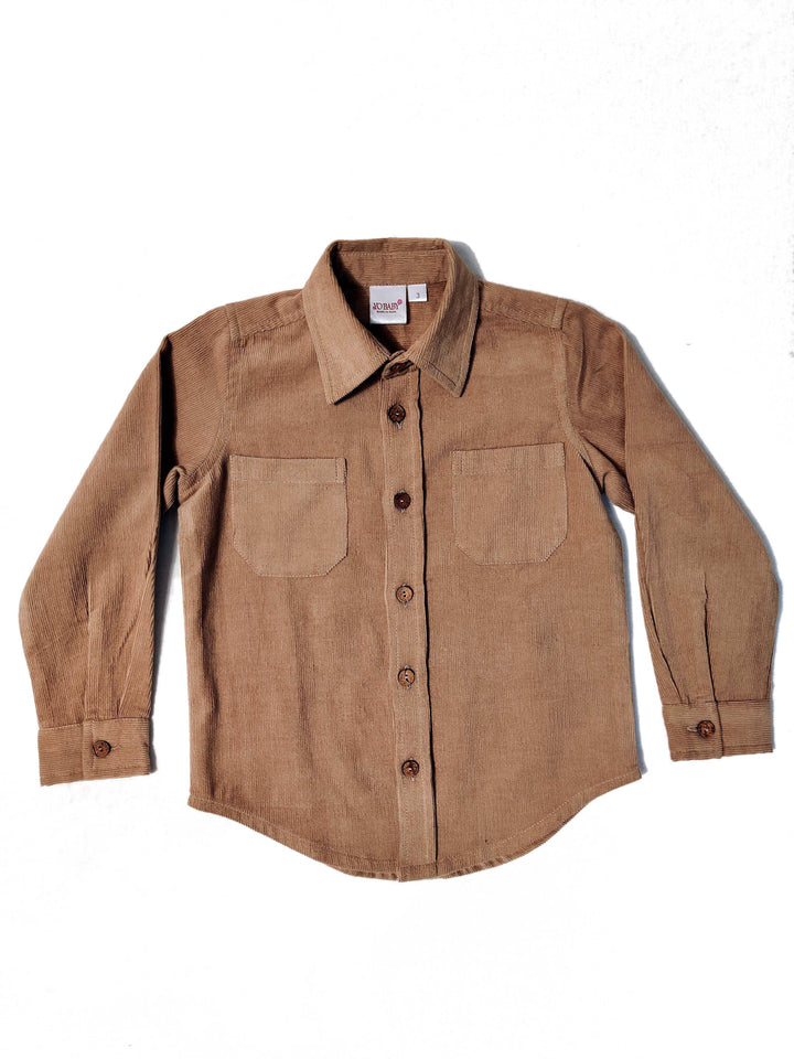 mikey corduroy button down shirt