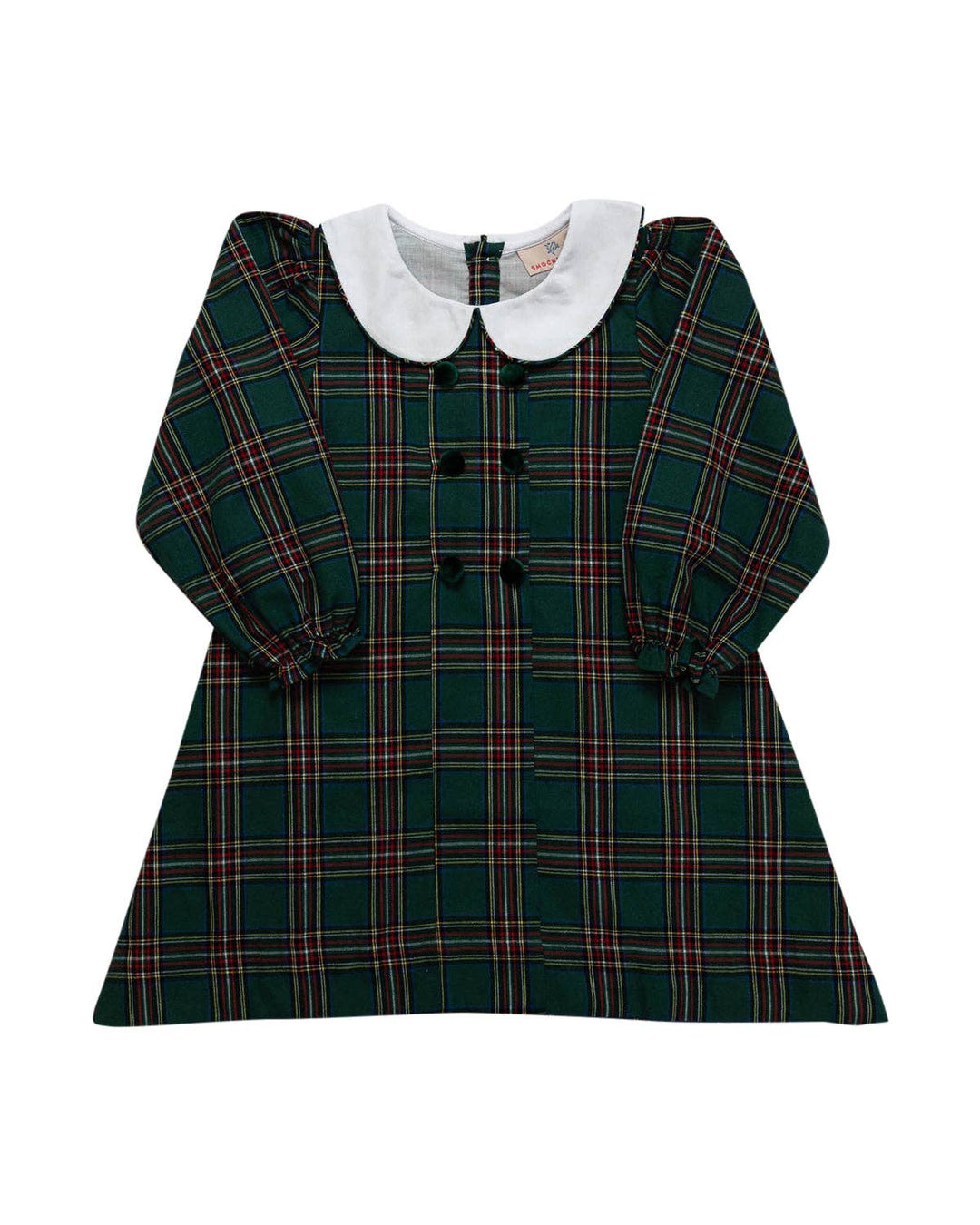 green christmas tartan dress