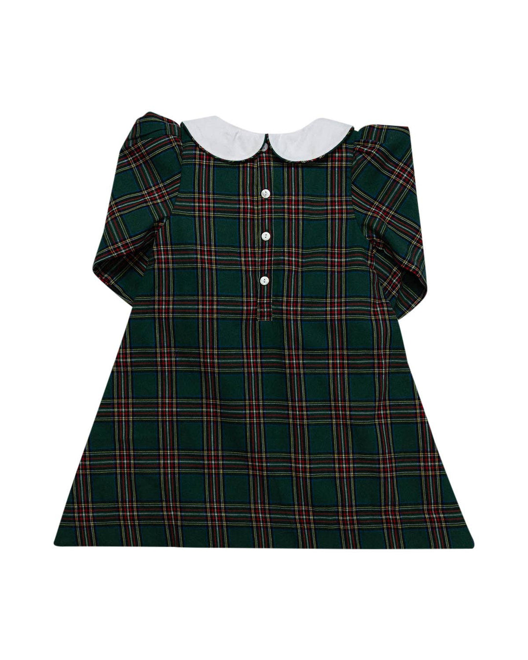 green christmas tartan dress