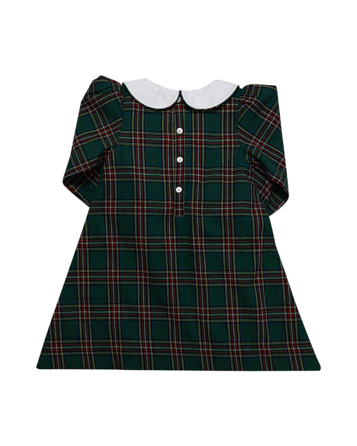 green christmas tartan dress