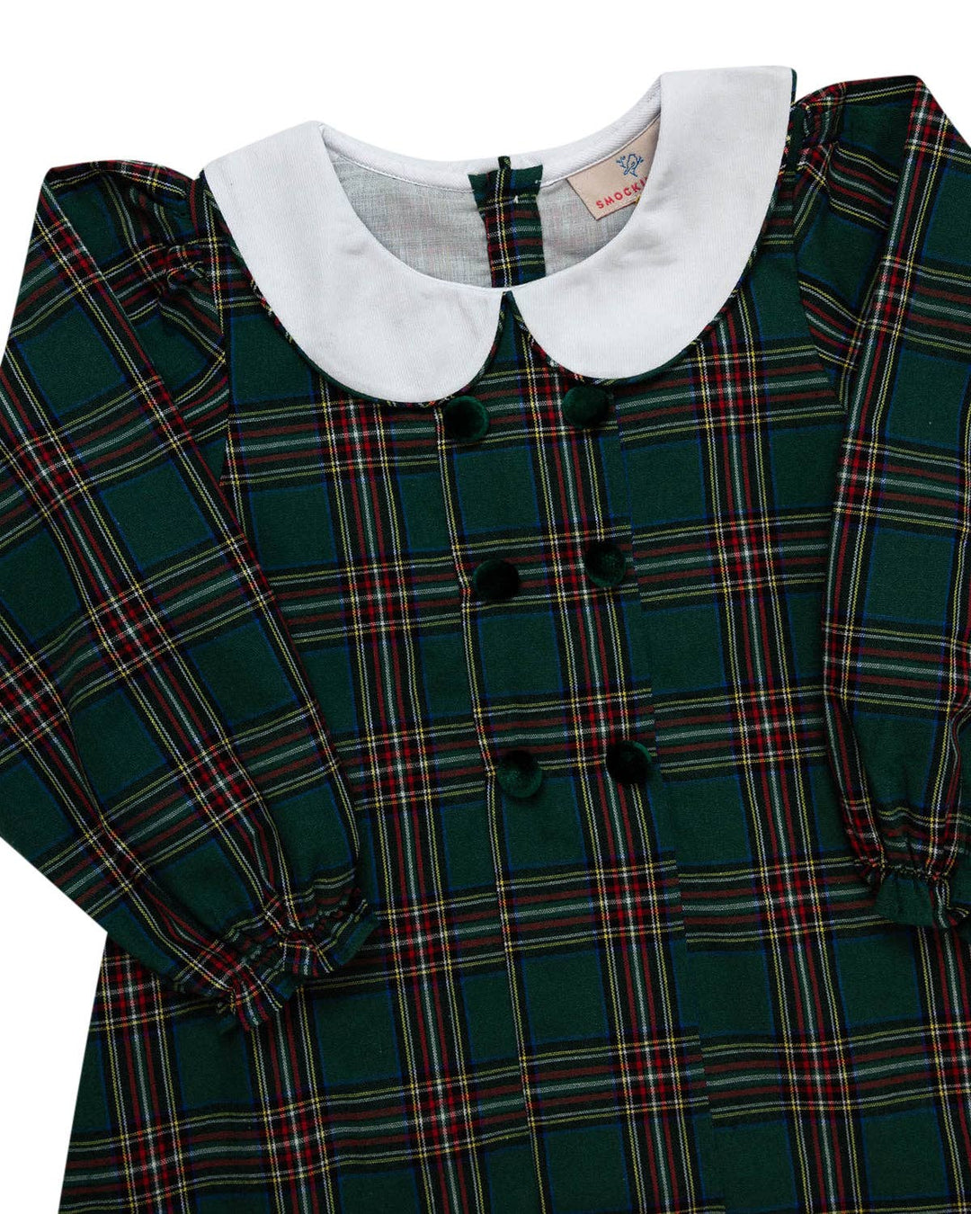 green christmas tartan dress
