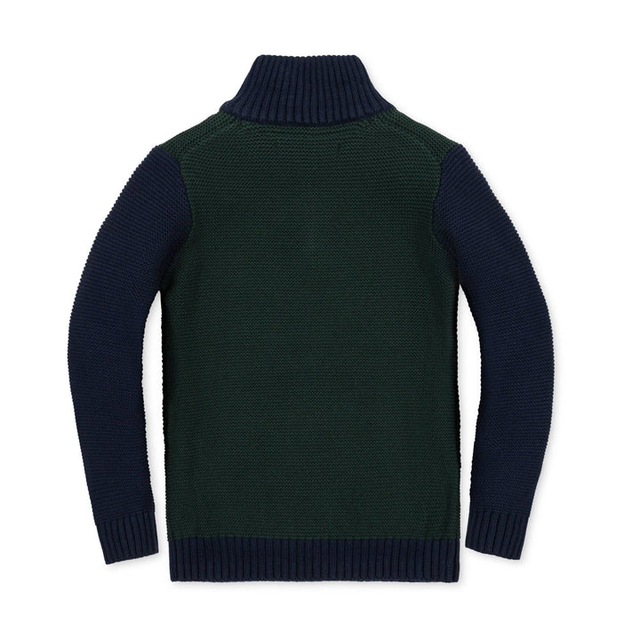 organic half zip kanga sweater
