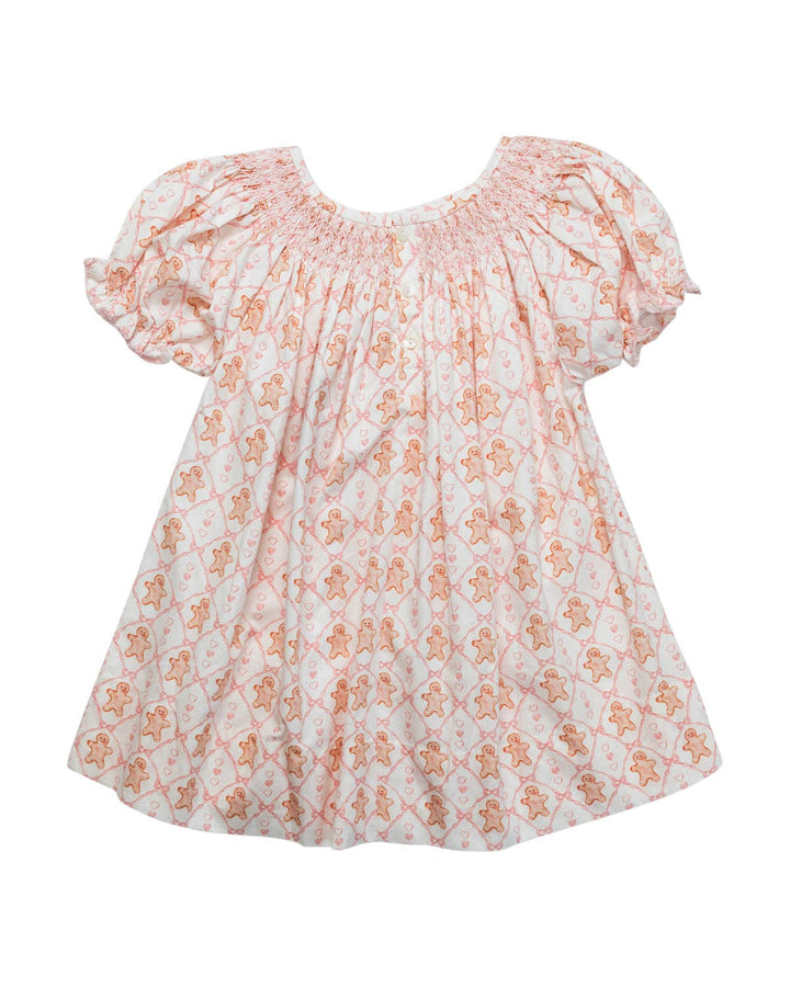gingerbread smocked dress