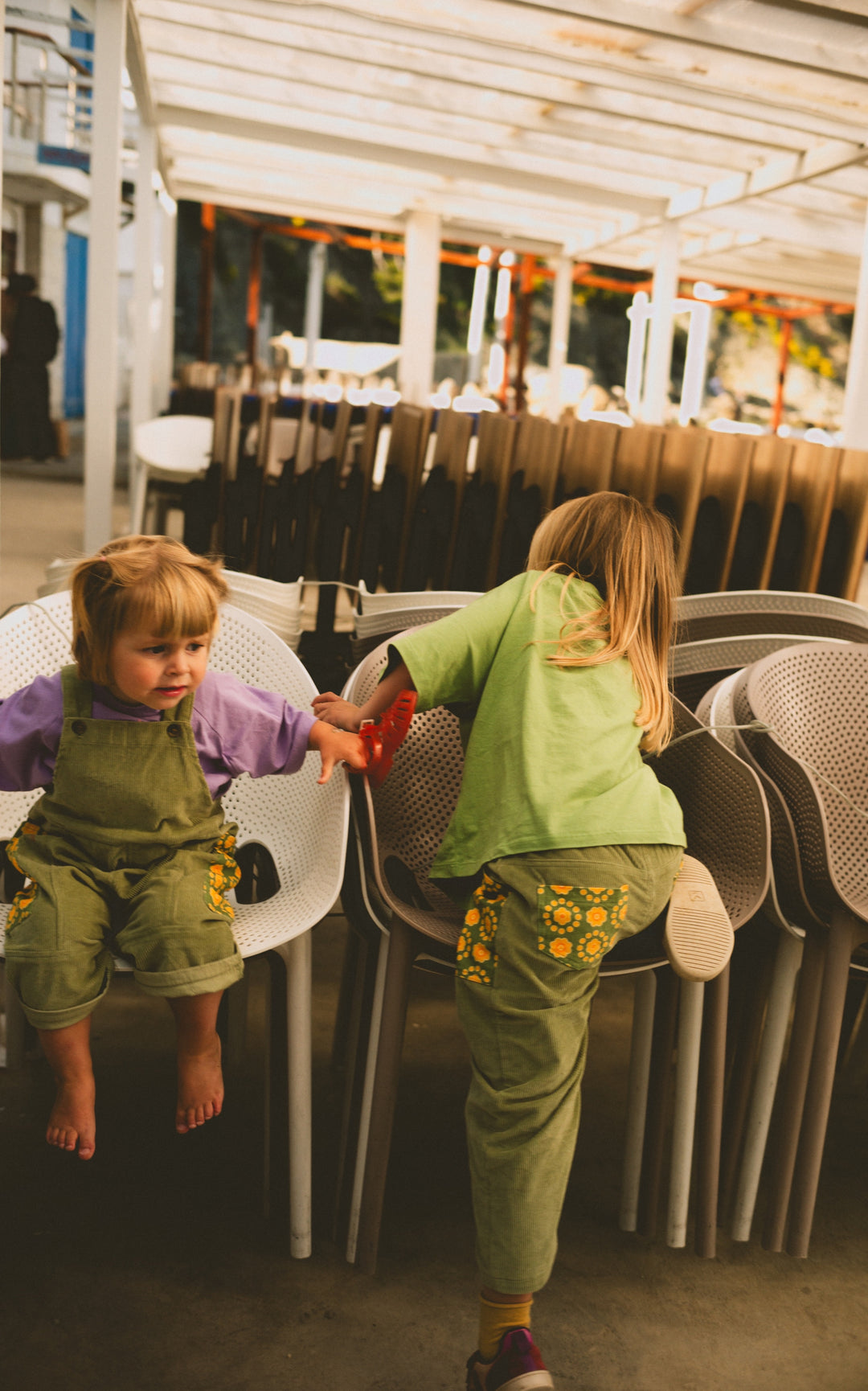 twirl pant - retro green