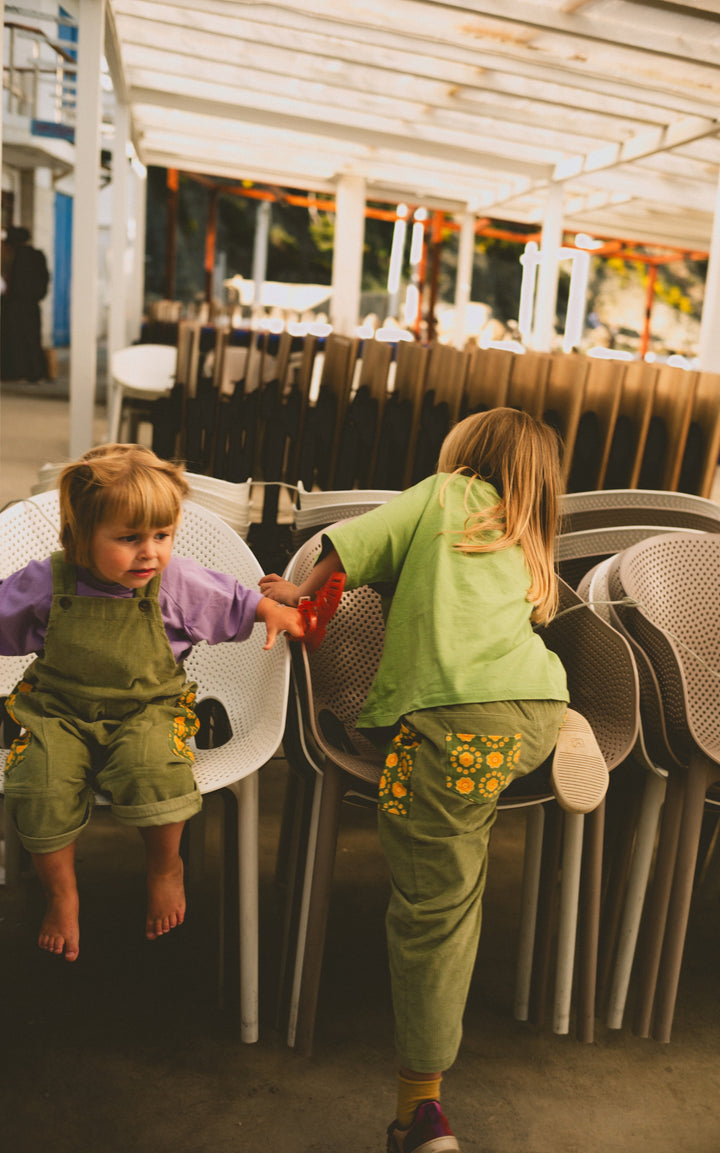 twirl pant - retro green