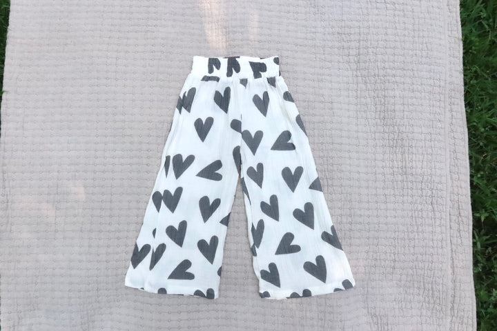 black hearts all over pant