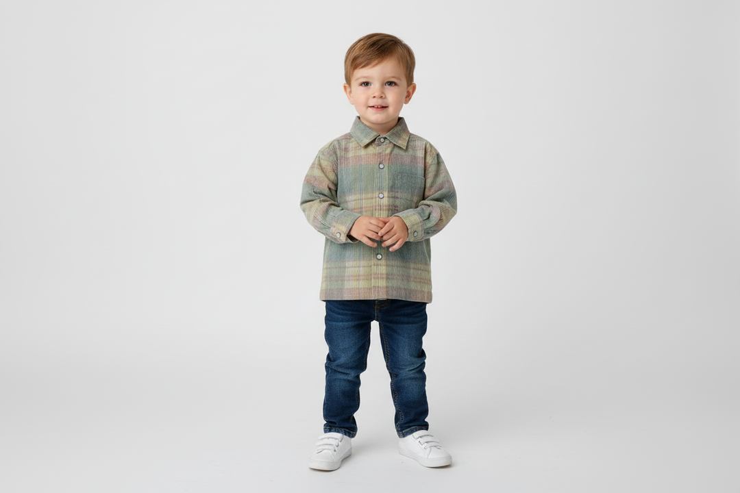 coley blue check button down shirt