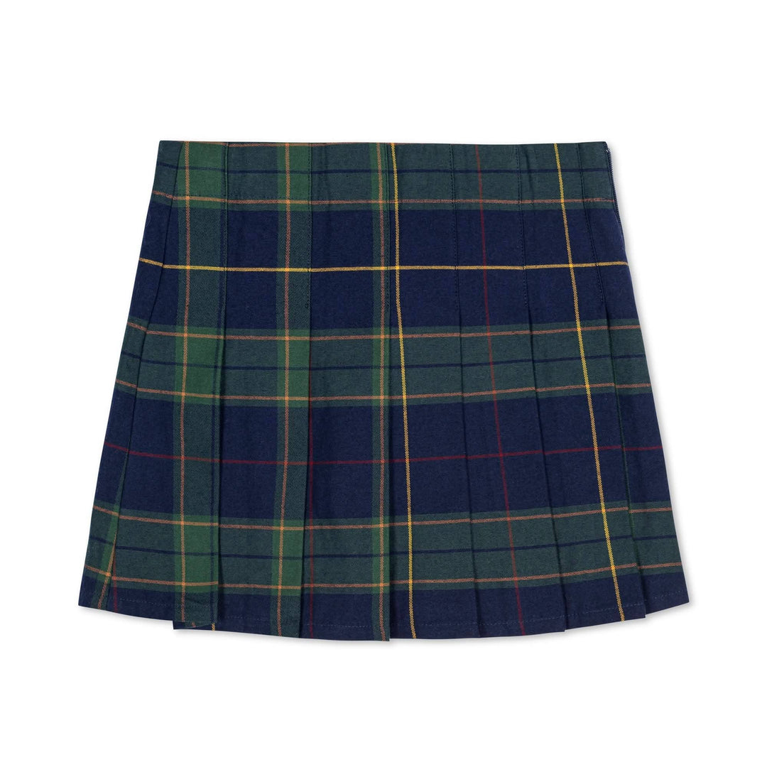 organic pleated buckle skirt