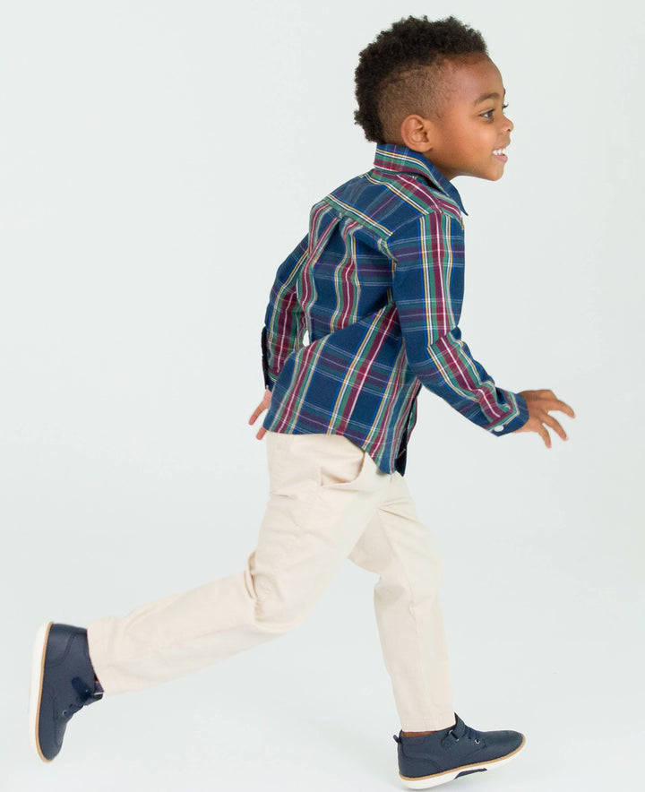 khaki stretch chino pants