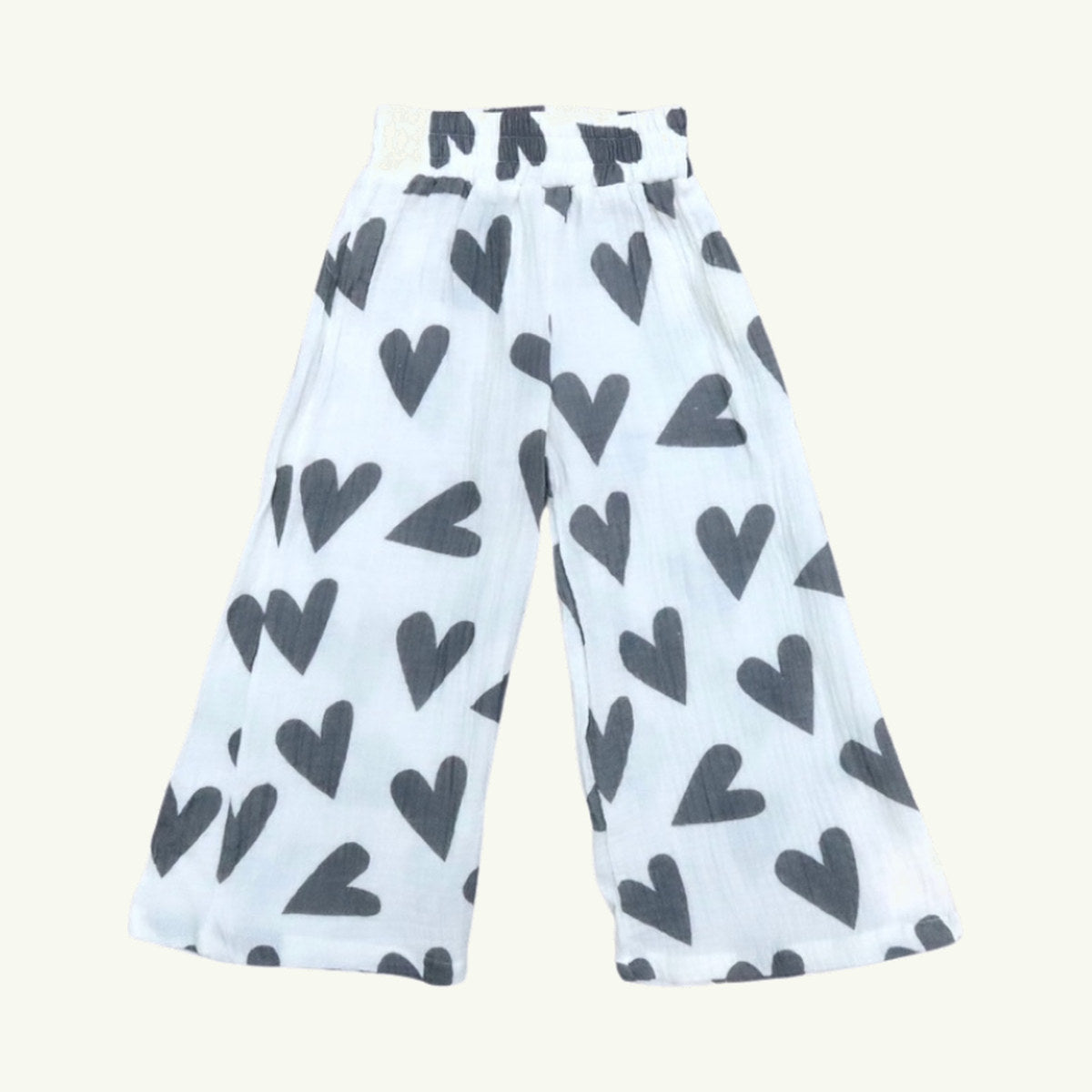 black hearts all over pant on stork