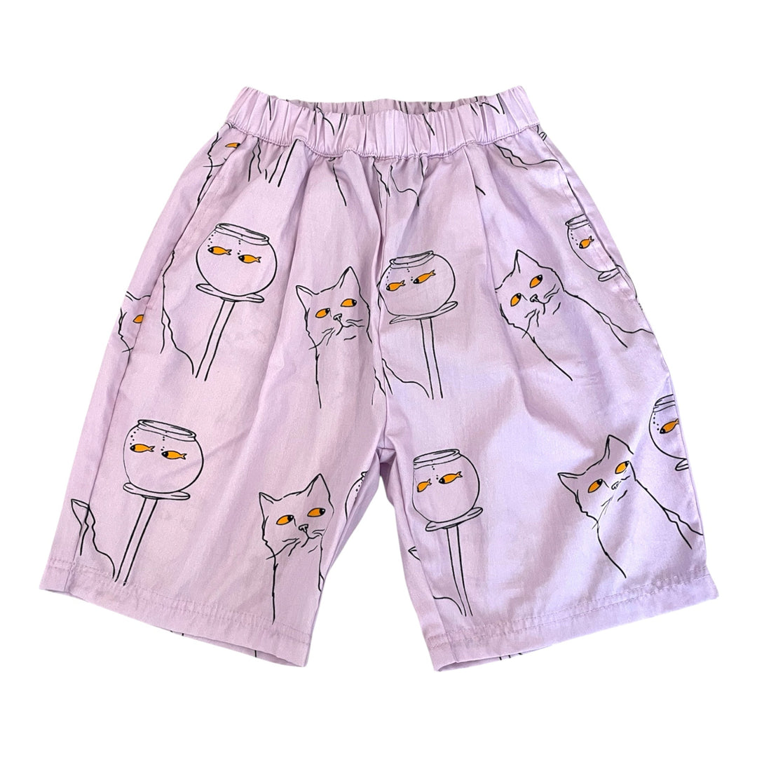 suspicious cat short - lavender