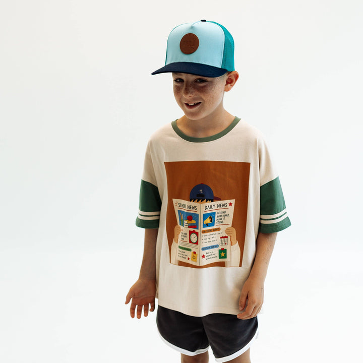 school tribune oversized tee