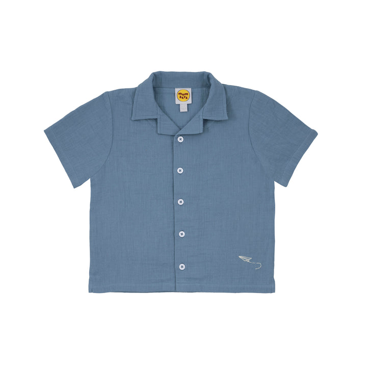 cloud nine camp collar shirt on stork