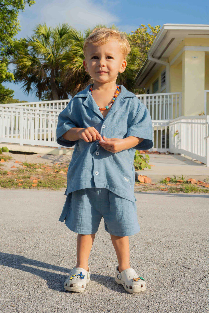 cloud nine camp collar shirt on stork
