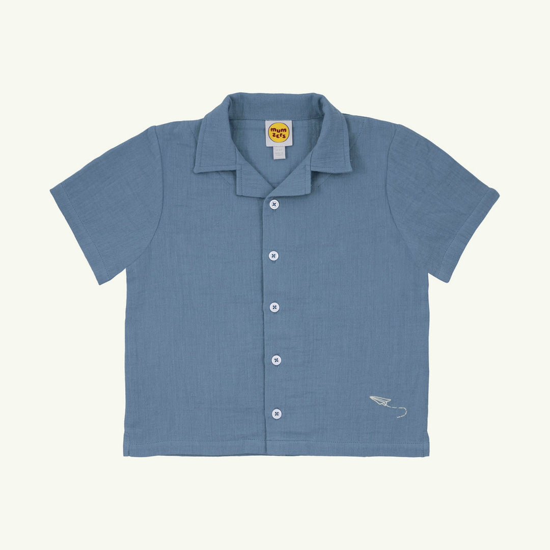 cloud nine camp collar shirt on stork
