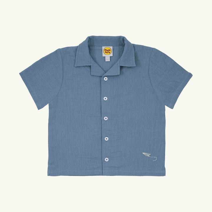 cloud nine camp collar shirt on stork