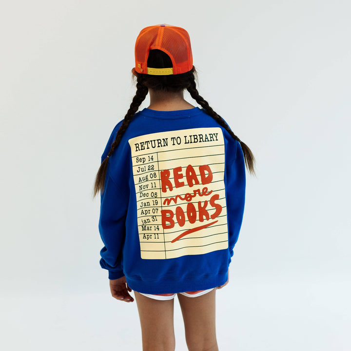 cool kids read books pullover