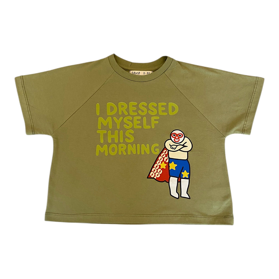 i dressed myself tee - olive