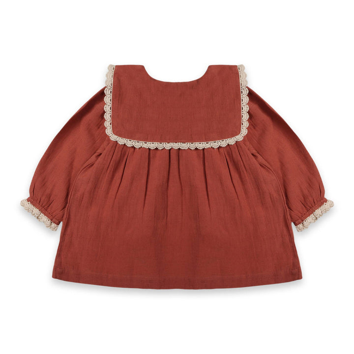 sola embroidered collar dress &amp; bloomer