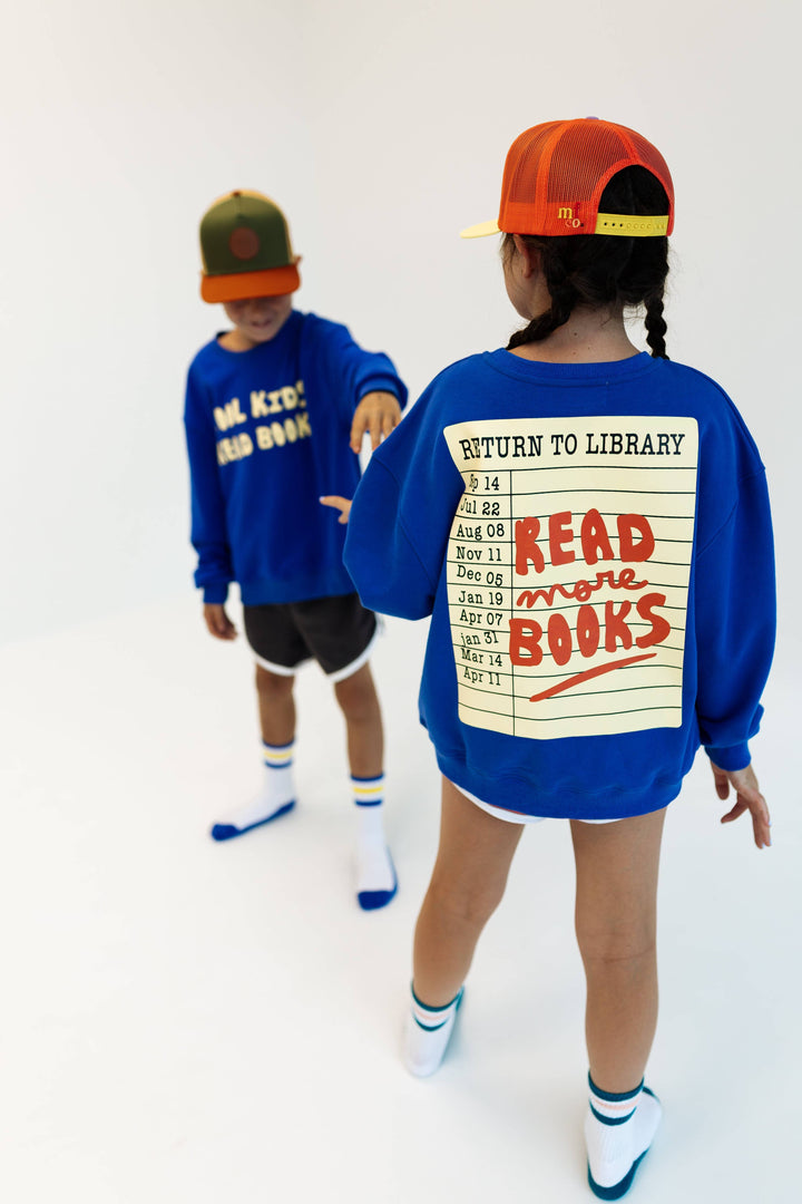 cool kids read books pullover