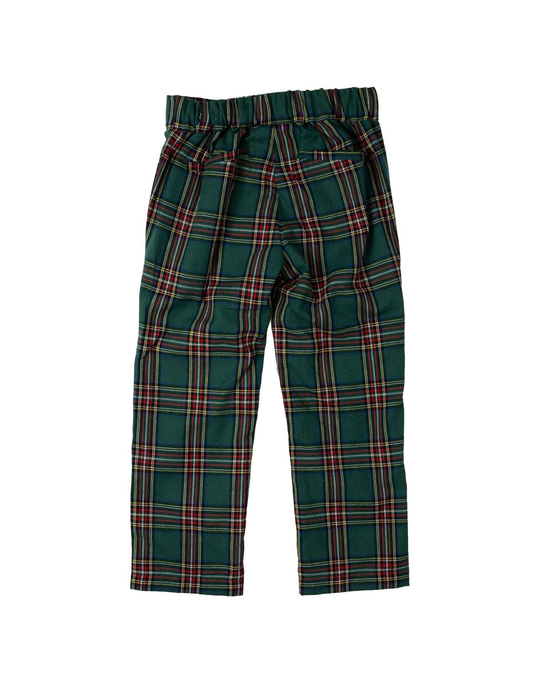 green christmas tartan pants