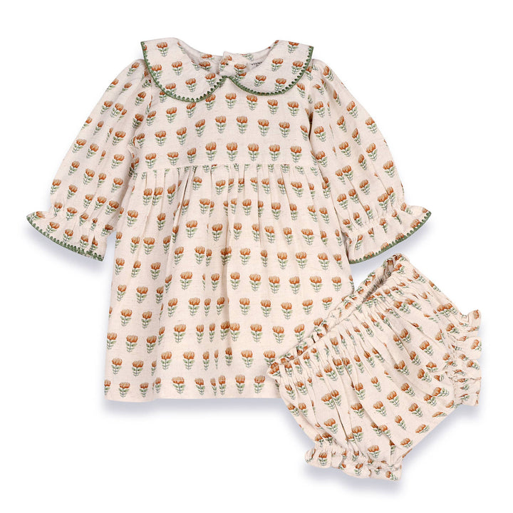 ina block print dress &amp; bloomer