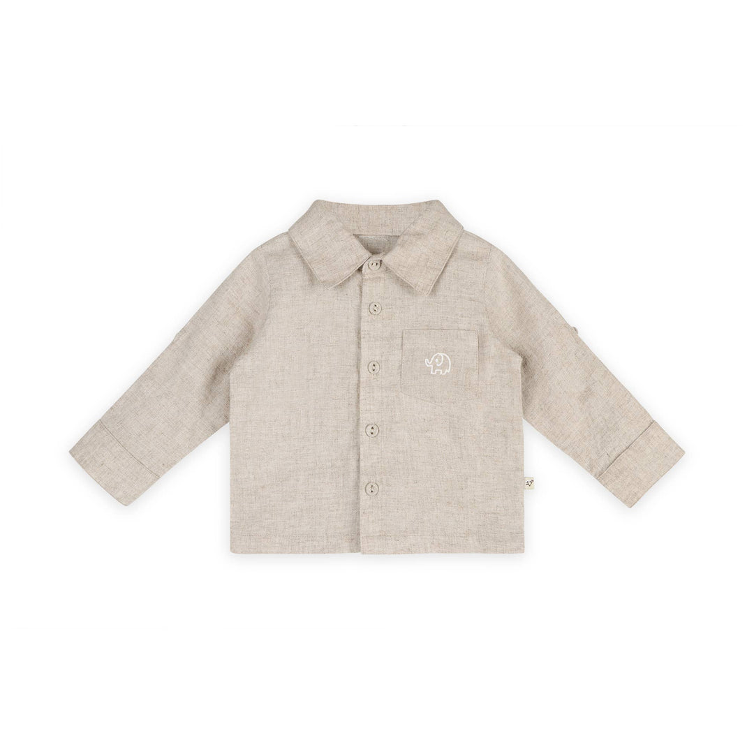 oscar linen elephant shirt