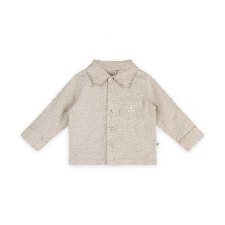 oscar linen elephant shirt