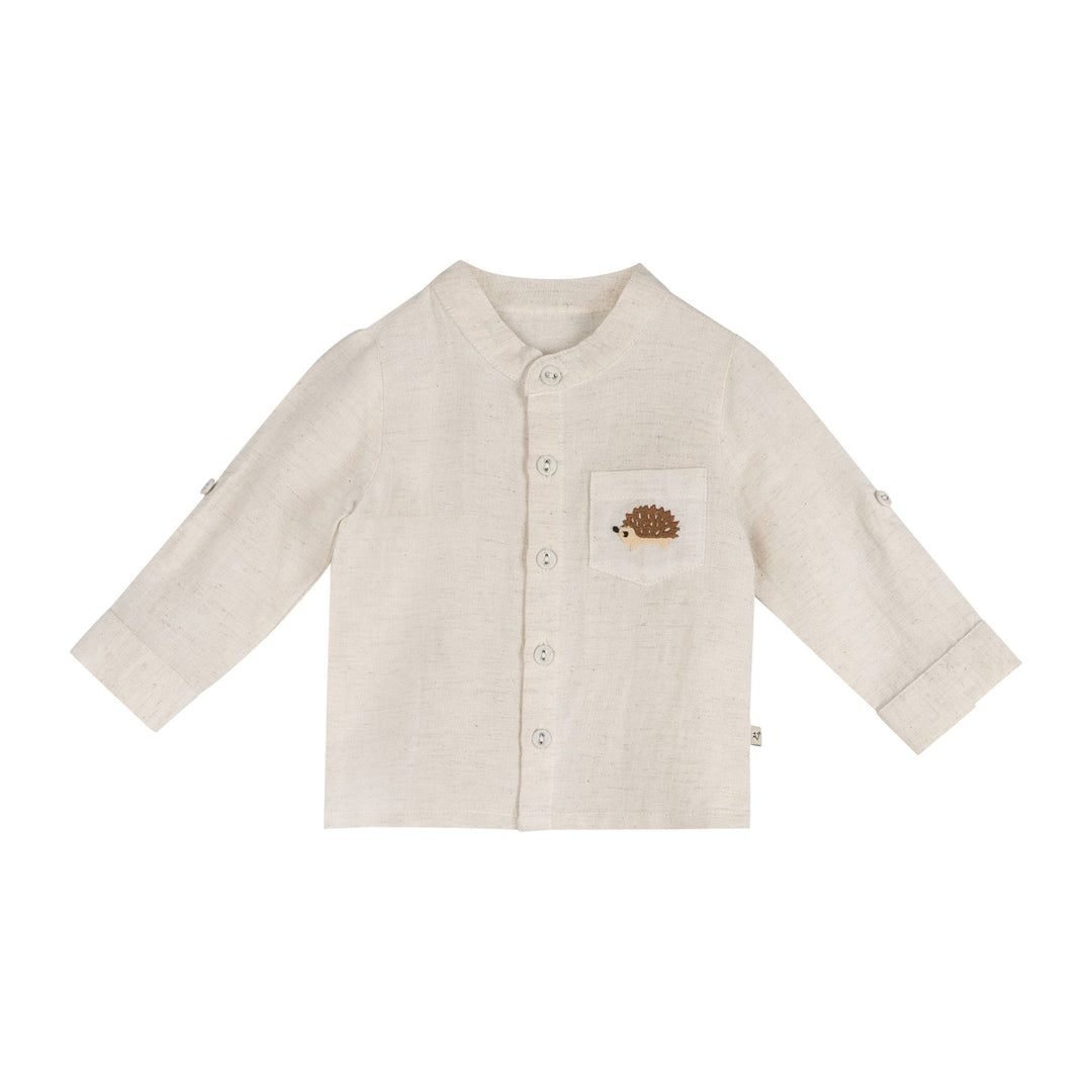 felix hedgehog embroidered shirt