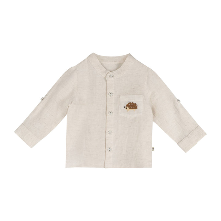felix hedgehog embroidered shirt