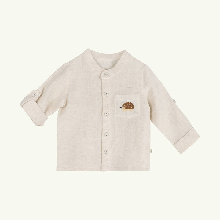 felix hedgehog embroidered shirt on stork