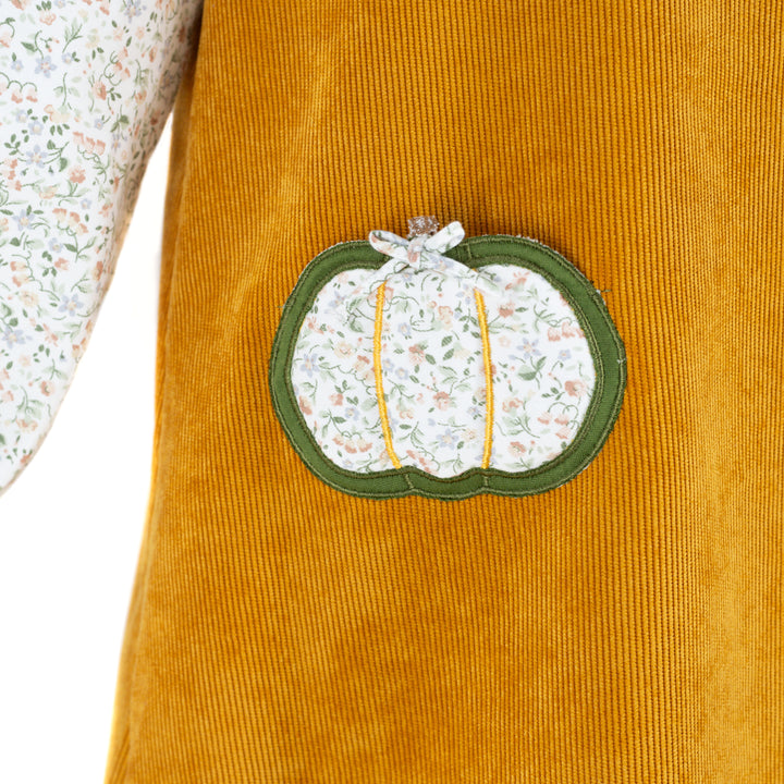 goldie corduroy pumpkin jumper on stork