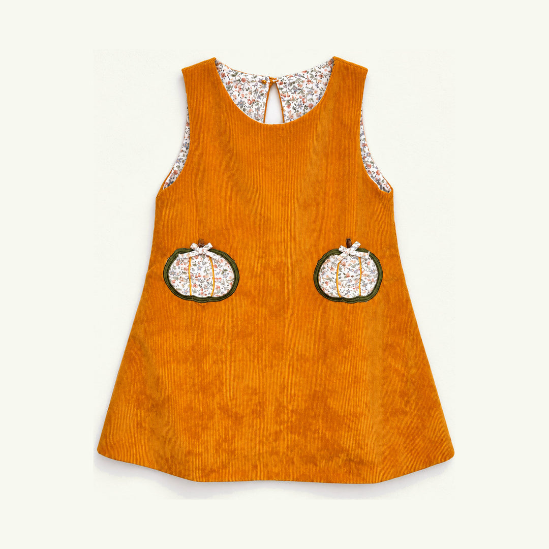 goldie corduroy pumpkin jumper on stork