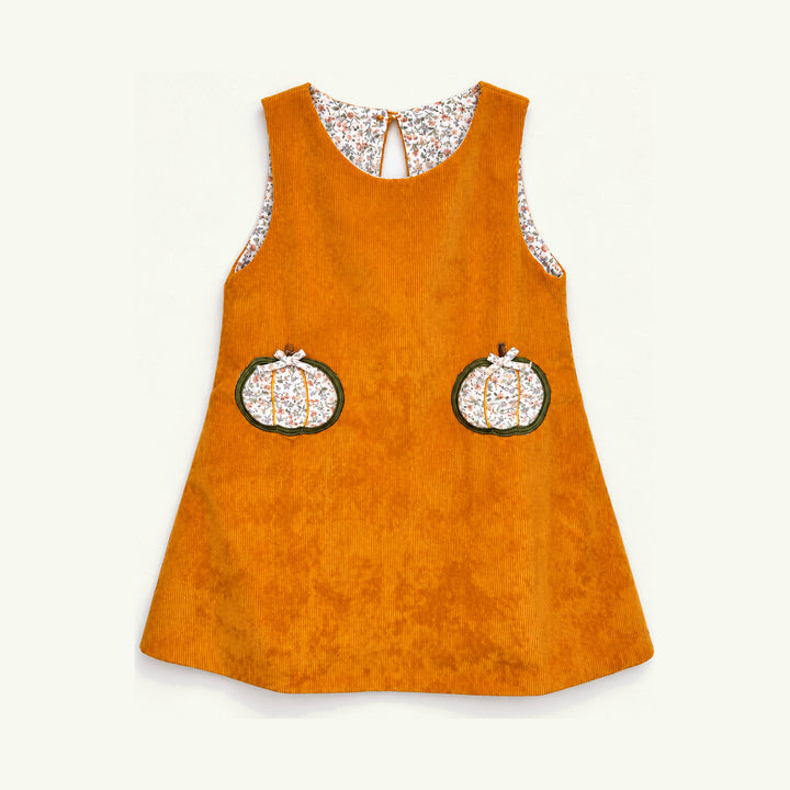 goldie corduroy pumpkin jumper on stork