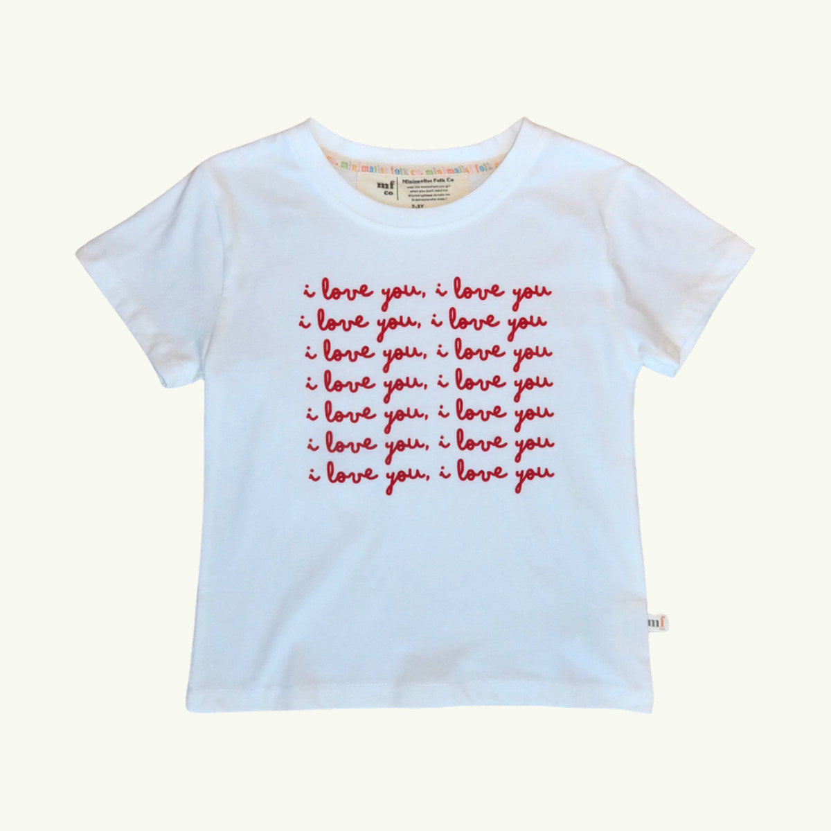 i love you tee on stork