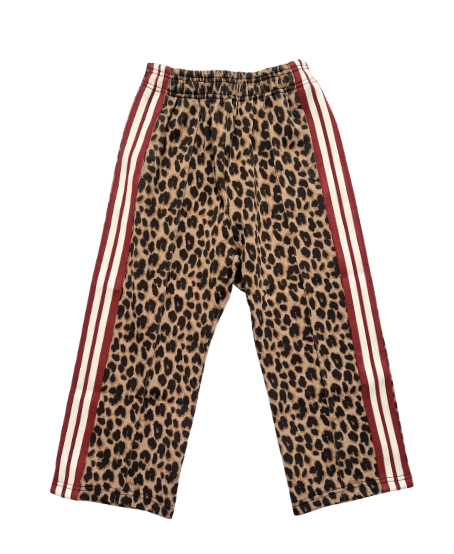 technical track pants - leopard