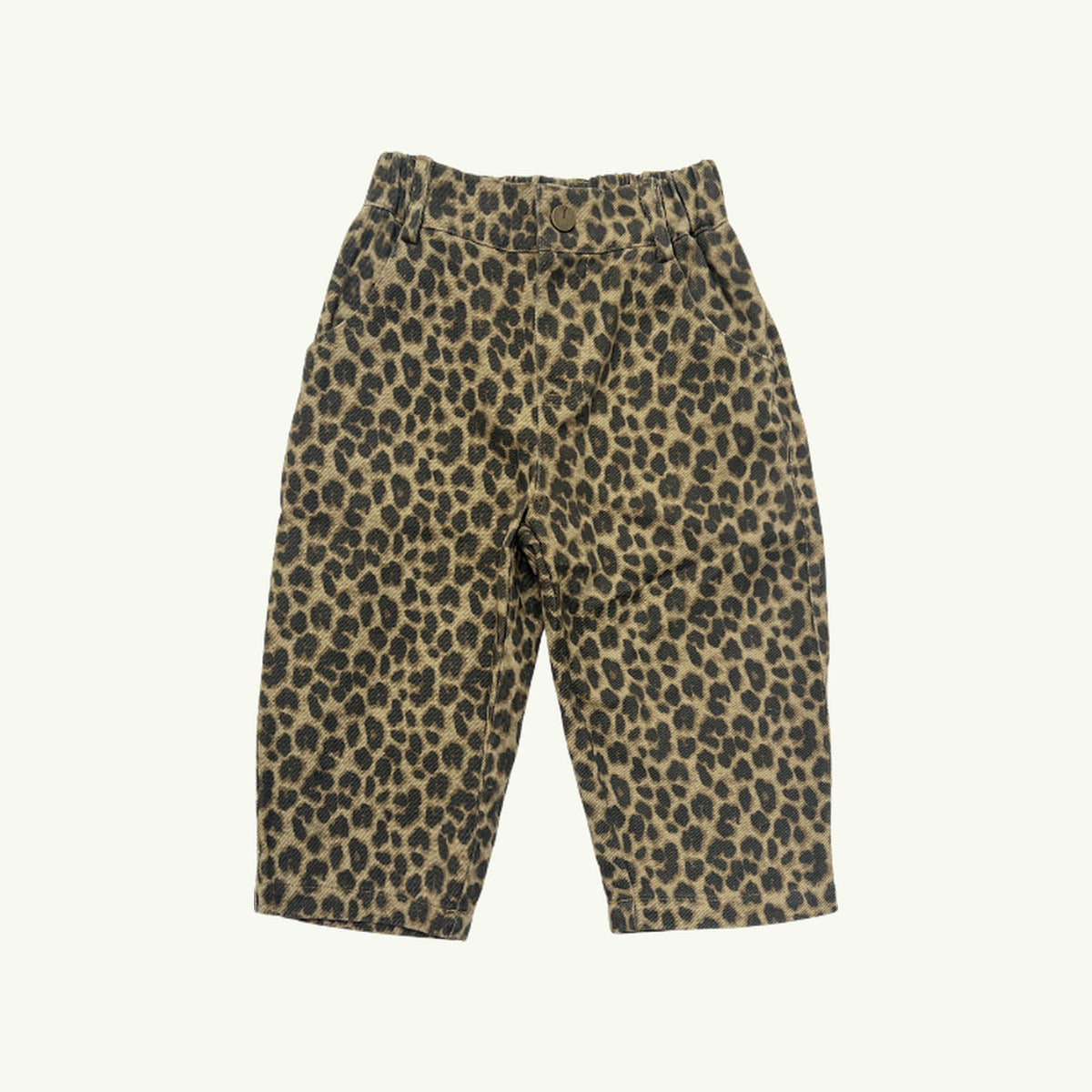 leopard wide jeans on stork