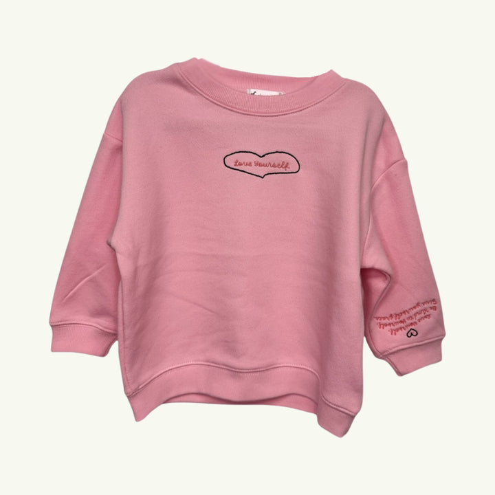 love yourself crewneck on stork