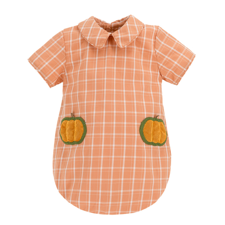 luis orange plaid pumpkin bubble on stork