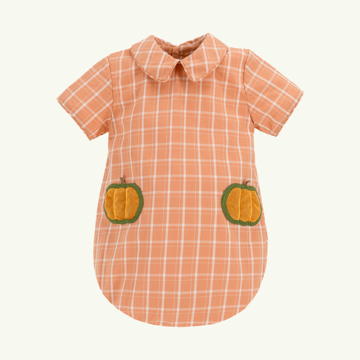 luis orange plaid pumpkin bubble on stork