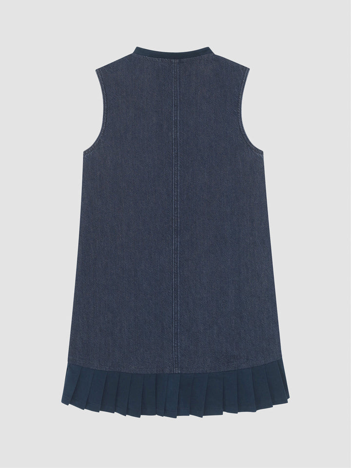 manning denim vest dress on stork