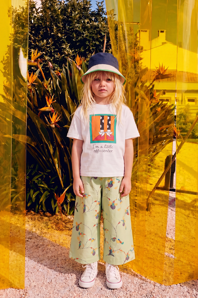 off centre tee - cream