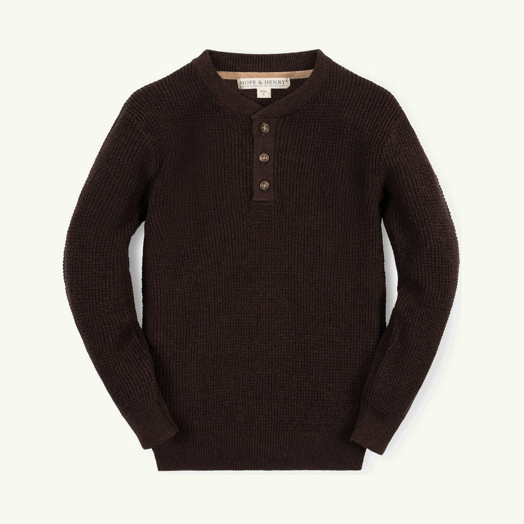 organic sweater henley on stork
