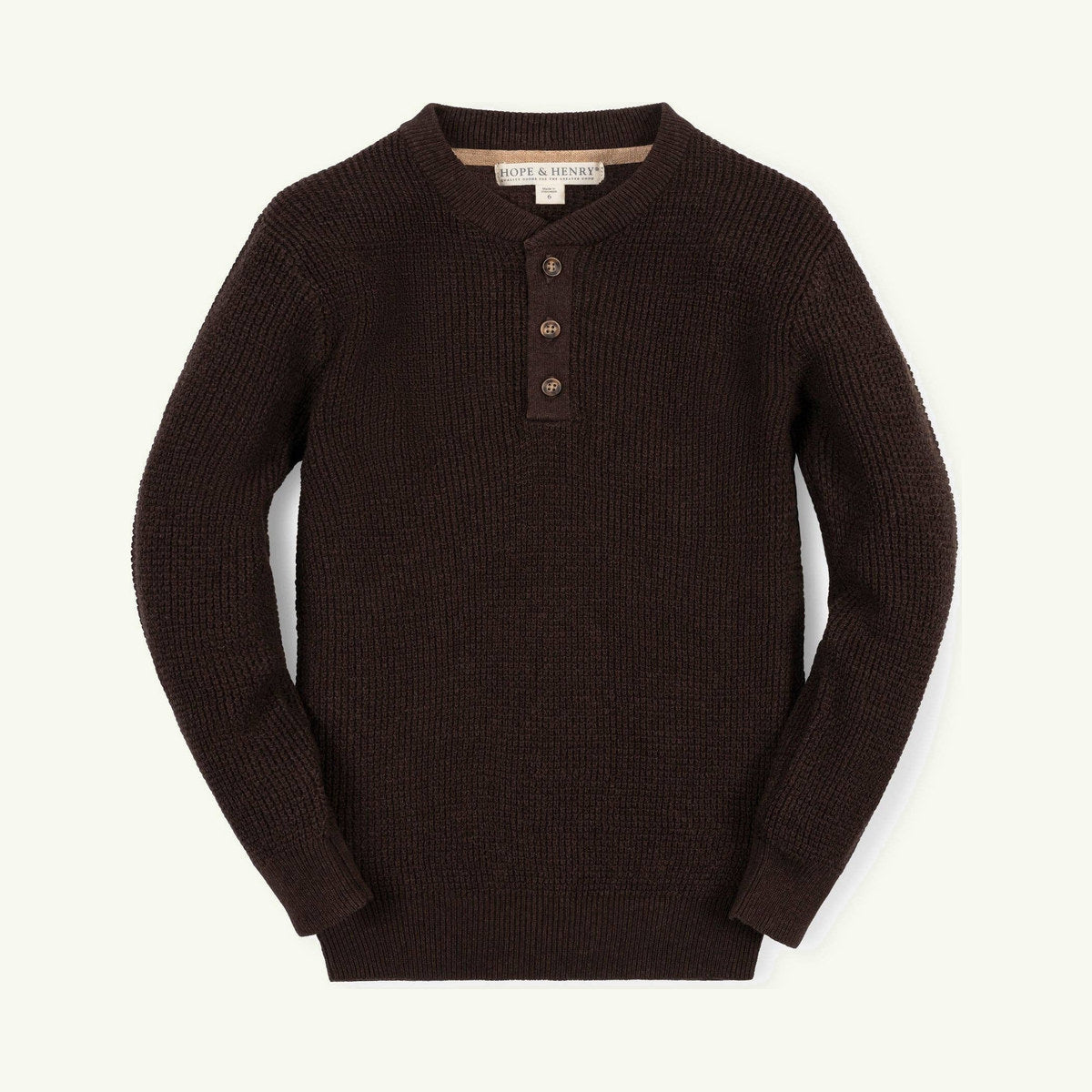 organic sweater henley on stork