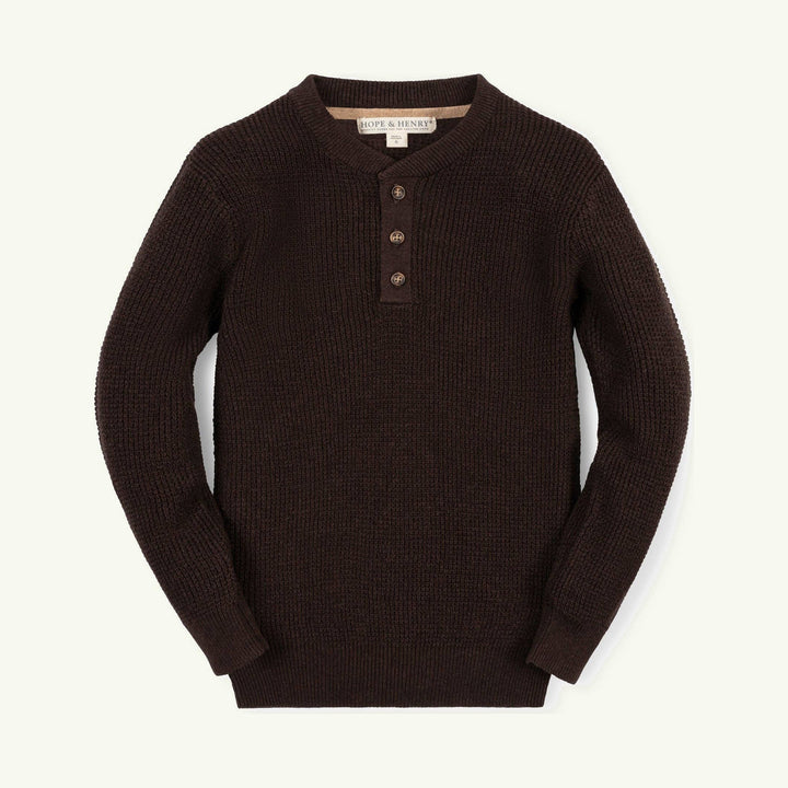 organic sweater henley on stork