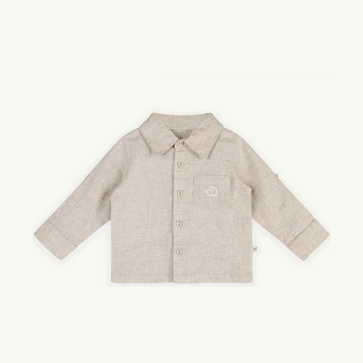 oscar linen elephant shirt on stork
