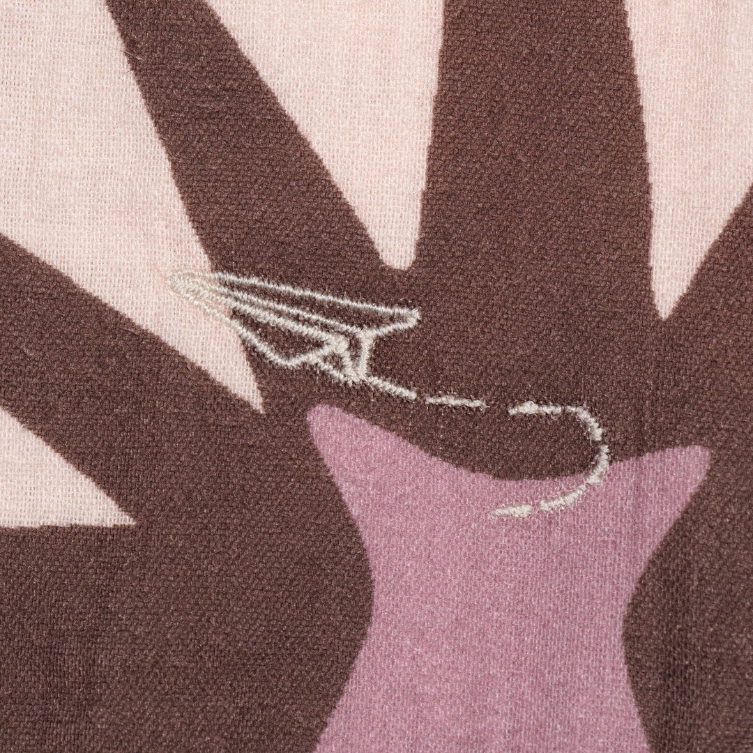 pow pow pals camp collar shirt on stork